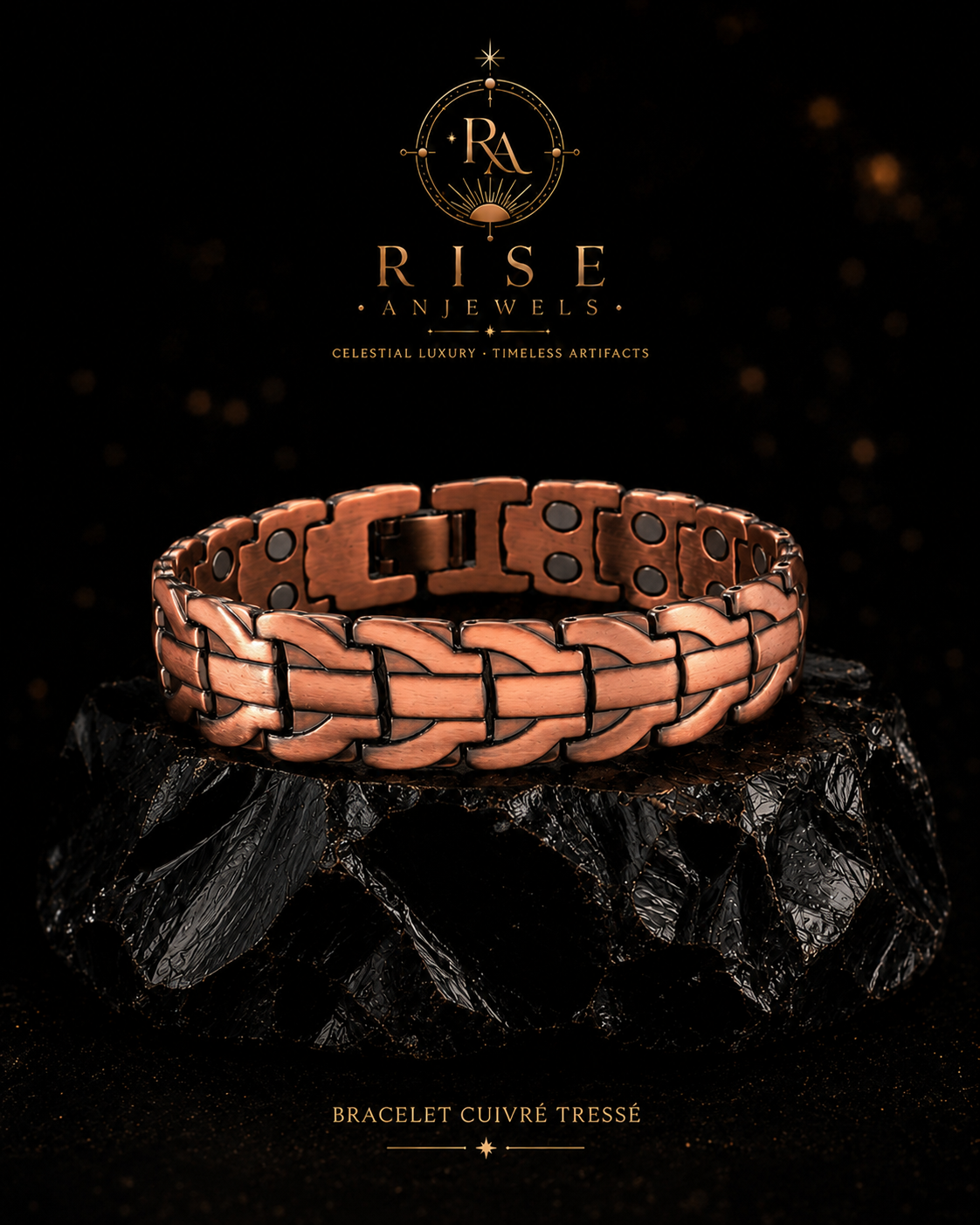 ELYRA — bracelet en cuivre tressé Rise Anjewels